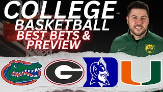 Tuesday College Basketball Picks | Florida vs Georgia | Duke vs Miami | CBB Picks for 2/25/25