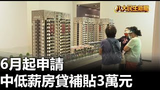 中低薪房貸補貼3萬元 6月起申請 |【民生八方事】| 2023051602 @gtvnews27