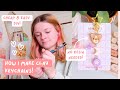 How I make air-dry clay keychains and pins ✿ No bake + no resin!