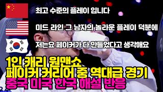 T1 vs BLG 페일러스, 원맨쇼, 페이커 커리어 중 역대급 경기력 중국, 미국, 한국 해설 반응