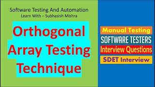 What is Orthogonal Array Testing ?