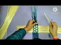 How to make Bamboo mat weaving #youtube #weaving #bamboocraft #tablemat