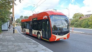 NEW Škoda 32Tr SOR trolleybuses in Vilnius 🇱🇹 | First day on the routes (August 22, 2024)