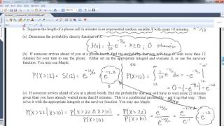 MA 381: Section 7.3: Exponential Random Variable