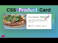 CSS UI Design Product Card | HTML5 CSS3 | Control Earth