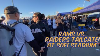 Rams vs. Raiders Thursday Night Football Tailgate at SoFi Stadium 12/8/2022 #larams #raiders