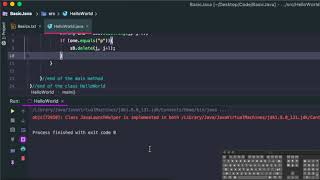 Java Basics 10 - StringBuilder with substring