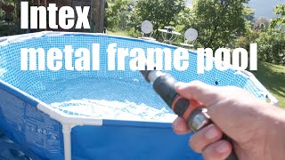 Intex metal frame pool