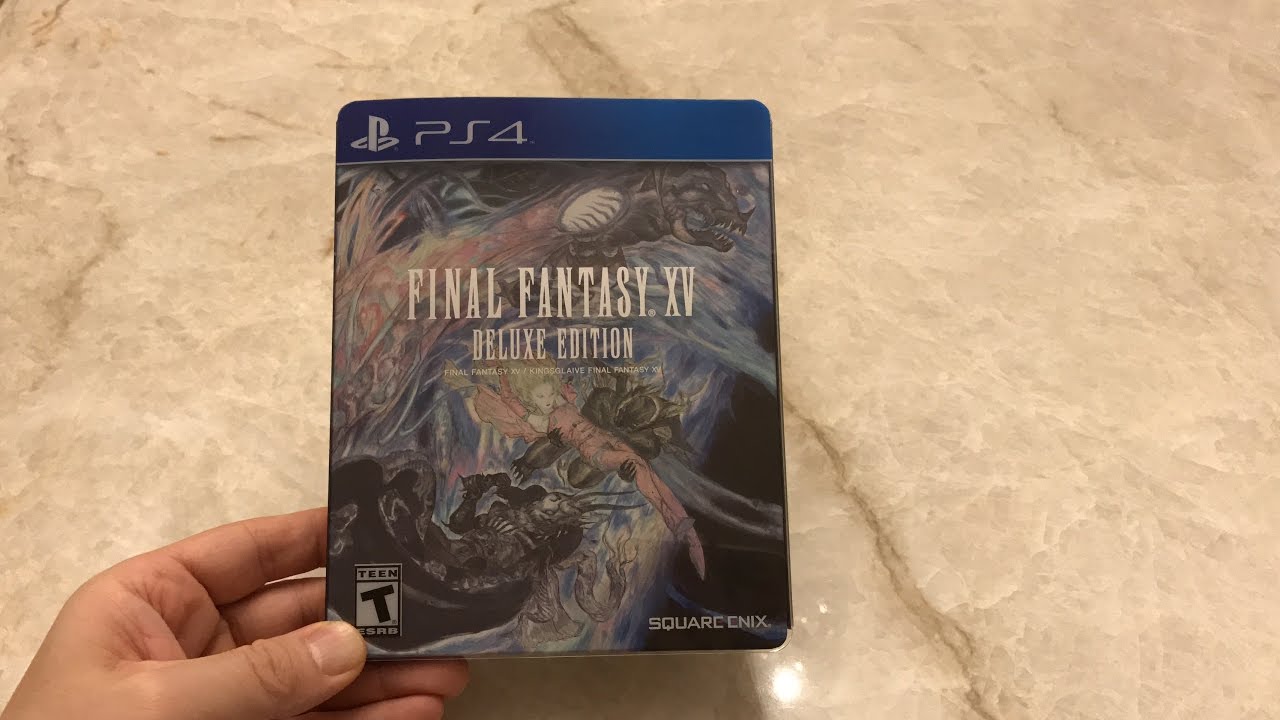 Final Fantasy XV Deluxe Edition PS4 Unboxing - YouTube