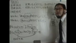 ３分間英文法動画講義　第226回（後編）　時制の一致/話法（８）