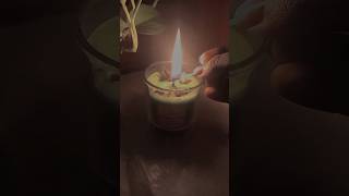 Green glass candle 💗 #ASMR #DIY #candlemaking #dollartreediy #diyhomedecor #viral #asmrsounds #shiv