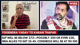BJP Will Be Below 272–Possibly 250 or Even 230, NDA Allies to Get 35-45. Congress Will Be at 90-100