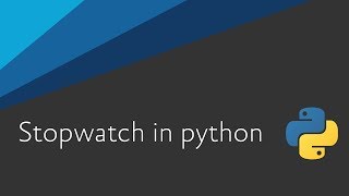 Stopwatch in python_3 | simple code | Uishaper