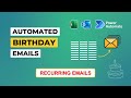 How to Send Automated Birthday Emails using Power Automate in Different Languages | Excel-Outlook