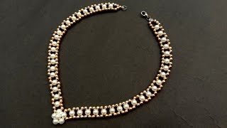 How To Make//Simple & Easy Pearl Necklace At Home// Useful & Easy