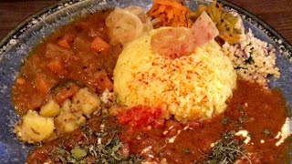 ナゴヤスパイスカレー Nora (名古屋市中区) でチキンコランブ＋サンバル