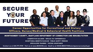 Life of a Correctional Officer at Montgomery County MD DOCR