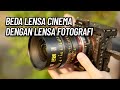 Beda Lensa Cinema dengan lensa Fotografi