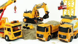 Construction vehicle Toys 중장비 자동차 장난감 트럭 크레인 레미콘 총출동!