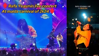 Rafa Yeasmin live concert at malda carnival of 2k24 || Malda carnival ||#shorts​ @rafayeasmin  #dil