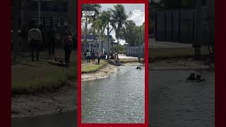 Police officers, dive team on scene along East Riverside Dr in Fort Myers