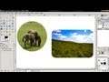 How to cut photos into different shapes - GIMP tutorial