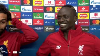 "Finally Andy Robertson scored!" Mo Salah and Sadio Mane are over the moon for their teammate
