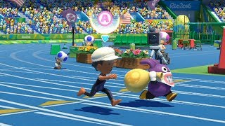 Mario and sonic at the rio 2016 olympic game -Tournament- 100m (Level 2)