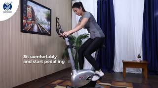 How to Use Magnetic Upright Bike JSB HF73 for Home Workout