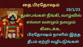 தை பிரதோஷம் அன்று இந்த ஒரு தீபம் ஏற்றி வழிபடுங்கள் /பிரதோஷ பலன்கள் /Thai prodosham /Aanmeega Thuli