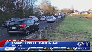 Inmate captured after escaping from UT Medical Center in Knoxville
