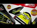 Proses Cetak Stiker Decal Mio Smile Full Body Desain Monster Energy Tech 3