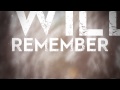 The Narrow - I Will Remember (Lyric Video)