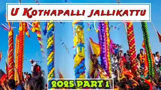 U kothapalli jallikattu 2025  | vlog part 1 🔥 | கொத்தபள்ளி அத்துகட்டு பண்டிகை 🦬 | #VR Hosur vlogers