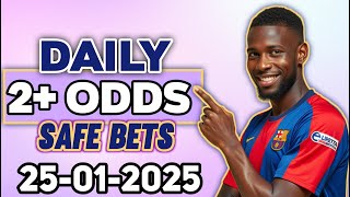 FOOTBALL PREDICTIONS TODAY 25-01-2025 | Soccer Predictions Today #football betting #daily betting