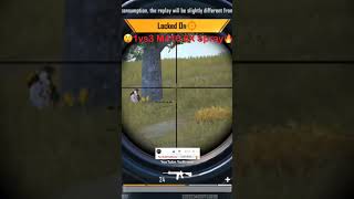 😲 1vs3 M416 6X Spray 🔥 #1vs3clutch #bgmi #shorts #pubg