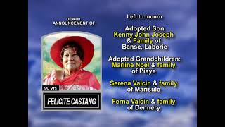 Felicite Castang ~ Long Obituary