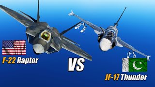 US F-22 Raptor vs Pakistan JF-17