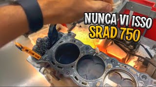 NUNCA VI ISSO - DEU RUIM NO MOTOR DA SRAD 750CC