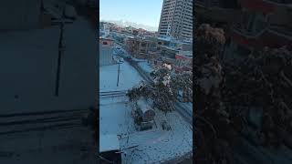 سلێمانی سەرچنار لە جەوێکی بەفردا Slemani sarchnar snow