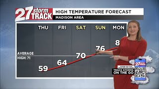 Gradual warming trend through the weekend