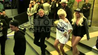 EXCLUSIVE: Pamela Anderson entering the VIP Room in Cannes with Jean Roch