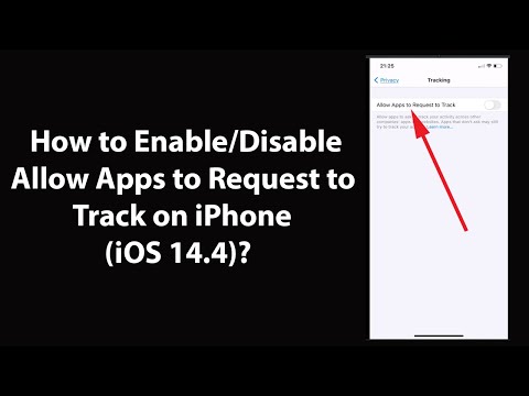How to Enable/Disable Allow Apps to Request to Track on iPhone (iOS 14.4)?