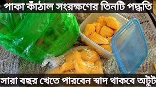 পাকা কাঁঠাল সংরক্ষণের তিনটি পদ্ধতি\\বছরজুড়ে পাকা কাঁঠাল সংরক্ষণ\\how to preserve jackfruit