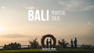 BALI PROPOSAL IDEAS // Kevin \u0026 Alicia // Helicopter Proposal Bali