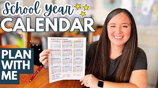 Planning Our School Year Calendar // Plan With Me