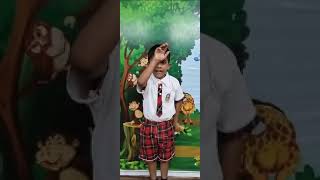 Sharvan | పద్యం చిట్టి చిట్టి మిరియాలు | Rise International Play School Kakinada.