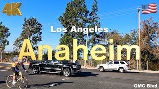 [4K] Orange County, Anaheim California USA in 2023 - Drive