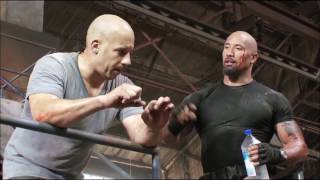 Dwayne ''the rock'' Johnson vs Vin Diesel Fight ''Fast & Furious 5'' behind the scenes