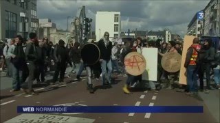 Violences et dégradations à Rouen ce 28 avril 2016